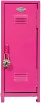 Schylling Girls Talk Pink Mini Locker - 11.25 Decorative Metal Storage Locker with 17 Mix-and-Match Magnets. Lock. and Keys - Ages 4-12