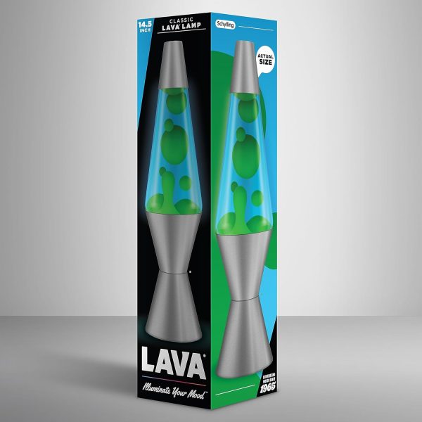 Lava? Lamp - 14.5 Deep Ocean - The Original Motion Light - Yellow/Green Wax and Blue Liquid - Item #2634 (Amazon Exclusive)