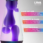 Lava The Original Lamp - 14.5 Black Iris ?C Classic Liquid Motion Lamp - Purple Wax and Clear Liquid - Item #2425 (Amazon Exclusive)