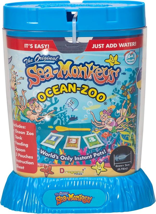 Sea-Monkeys? Ocean Zoo - World's Only Instant Pets? - Assorted Colors - Ages 6+ (Pack of 1)
